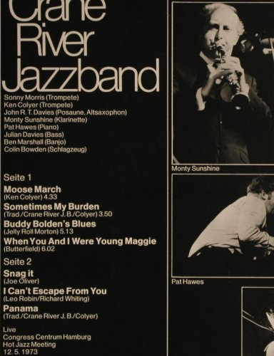 Crane River Jazzband: The Legendary, Foc, Happy Bird / Stern Musik(5003), D, 1973 - LP - H8797 - 7,50 Euro