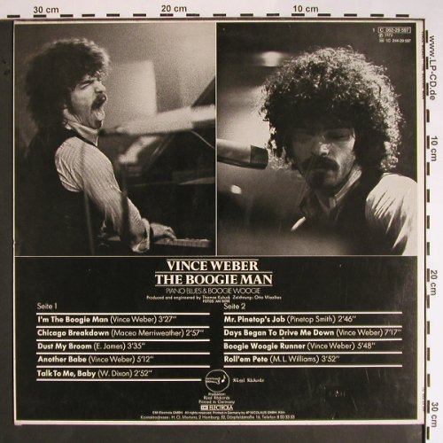 Weber,Vince: The Boogie Man, Rüssl/EMI (C 062-29 597), D, 1975 Typ: LP Best.-Nr.: V1442 Preis: 7,50 Euro