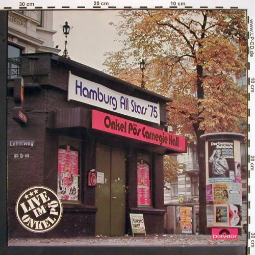 Hamburg All Stars '75: Onkel Pös Carnegie Hall, Polydor(2371 621), D, 1975 - LP - V1510 - 20,00 Euro