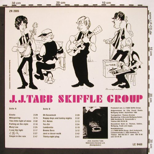 J.J.Tabb Skiffle Band: Same, Die I.,  blue vinyl, Z Record(ZR 2005), D, 1984 - LP - V1675 - 7,50 Euro