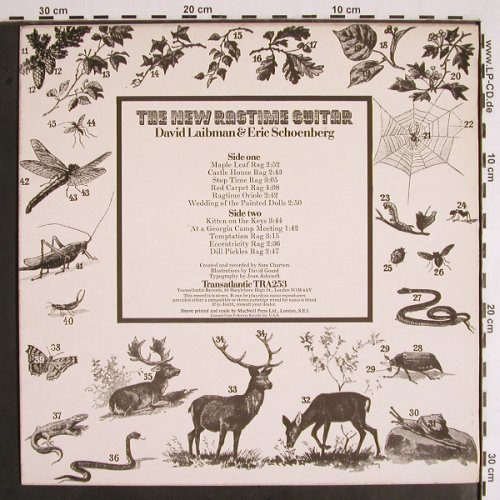 Laibman,David & Eric Schoenberg: The New Ragtime Guitar, Transatlantic (TRA253), UK, 1971 Typ: LP Best.-Nr.: V1801 Preis: 7,50 Euro