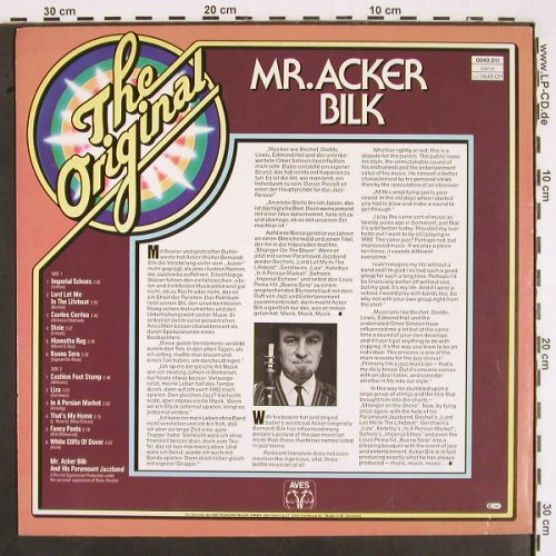 Acker Bilk: The Original,and his Paramount J.B., Aves(0049.011), D, Ri,  - LP - V2107 - 6,00 Euro