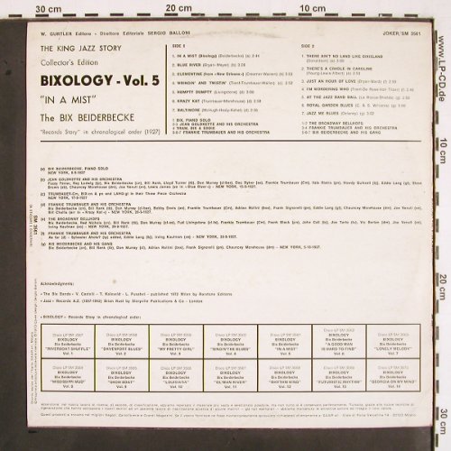 Beiderbecke,Bix: Bixology Vol. 5, Joker(SM 3561), I, 1973 - LP - V2129 - 7,50 Euro