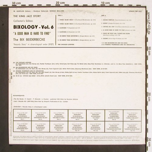 Beiderbecke,Bix: Bixology Vol. 8, Joker(SM 3562), I, 1973 - LP - V2130 - 7,50 Euro