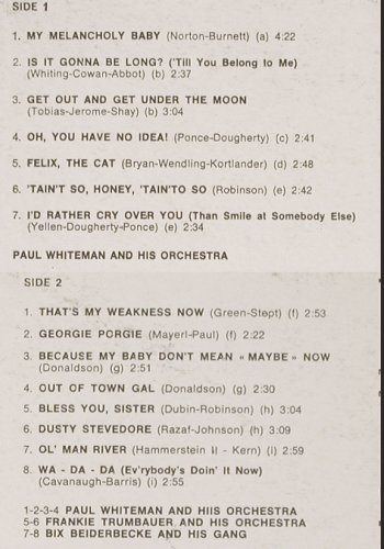 Beiderbecke,Bix: Bixology Vol.11, Joker(SM 3567), I, 1973 - LP - V2132 - 7,50 Euro