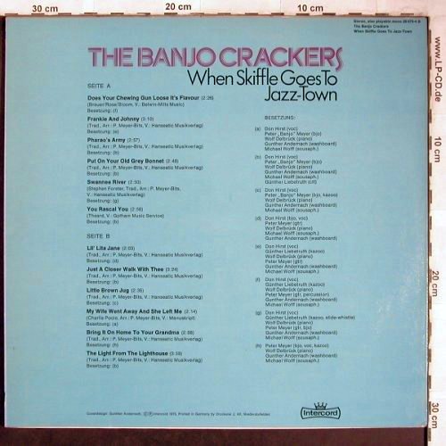 Banjo Crackers: When Skiffle goes to Jazz-Town, Intercord(26.475-4 B), D, 1975 - LP - V2198 - 9,00 Euro