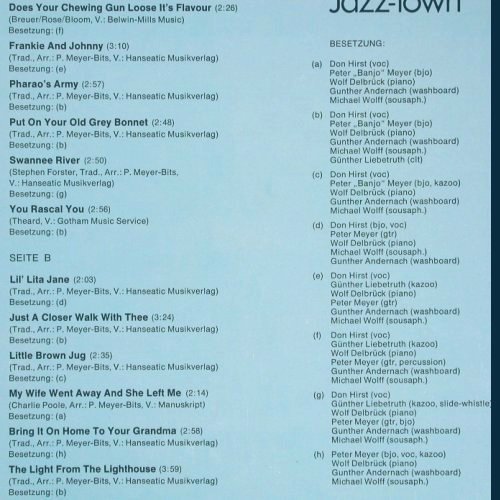 Banjo Crackers: When Skiffle goes to Jazz-Town, Intercord(26.475-4 B), D, 1975 - LP - V2198 - 9,00 Euro
