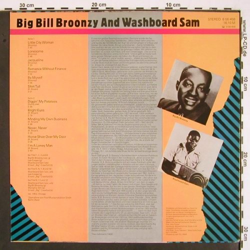 Big Bill Broonzy and Washboard Sam: Blues Collection 13, Amiga(8 56 458), DDR, 1989 - LP - V2199 - 9,00 Euro