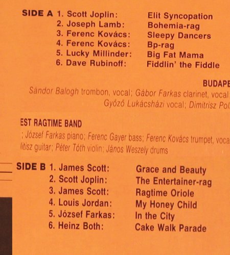 Budapest Ragtime Band: Rag Day, rtv(rtv 88004), H, 1988 - LP - V2226 - 7,50 Euro