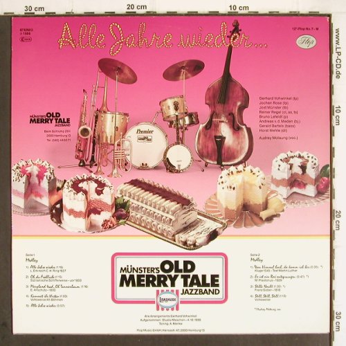 Münster's Old Merry Tale Jazz Band: Alle Jahre wieder..f.Audrey Motaung, Flop (Langnese) (Flop No.7), D, 1986 Typ: 12" Best.-Nr.: V228 Preis: 5,00 Euro