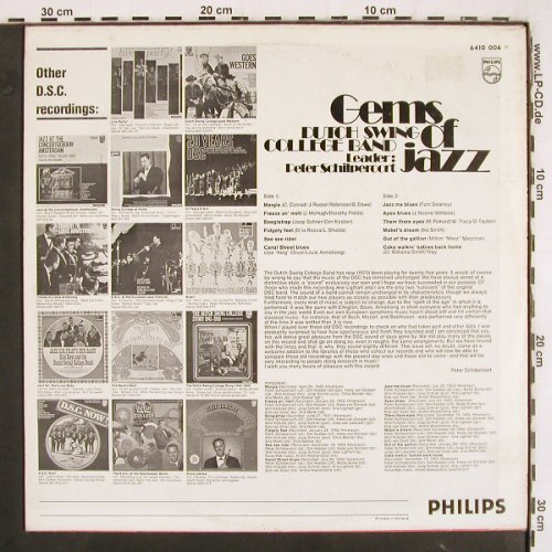 Dutch Swing College Band: Gems of Jazz, Mono (1949-1953), Philips (6410 006), NL, 1970 Typ: LP Best.-Nr.: V3423 Preis: 9,00 Euro