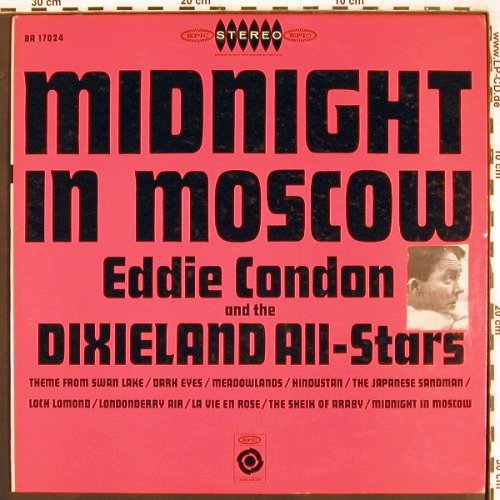 Condon,Eddie &t.Dixieland All-Stars: Midnight in Moscow, m-/stoc, Epic (LA 16024), US, 1962 Typ: LP Best.-Nr.: V3540 Preis: 7,50 Euro