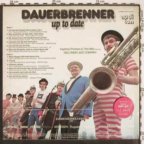 Red Onion Jazz Company: Dauerbrenner - Up to date, Audi Ton (909-2-121092), D, 1973 Typ: LP Best.-Nr.: V3589 Preis: 6,00 Euro