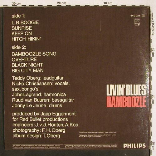 Livin'Blues: Bamboozle, m /vg+, Philips (6413 024), D, 1972 Typ: LP Best.-Nr.: V3659 Preis: 35,00 Euro