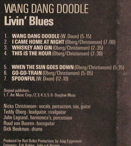 Livin'Blues: Wang Dang Doodle (1970), Philips(Nederbeat) (6440 125), NL, 1973 Typ: LP Best.-Nr.: V3660 Preis: 25,00 Euro