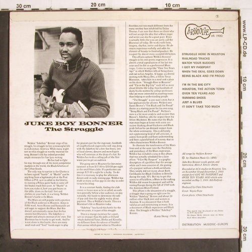 Juke Boy Bonner: The Struggle, Arhoolie(AR 19002), F, 1969 - LP - V499 - 20,00 Euro