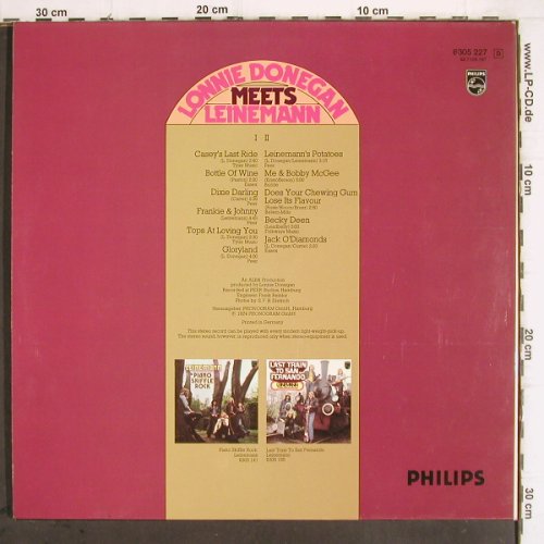 Donegan,Lonnie: Meets Leinemann,Foc(Remter Hamburg), Philips(6305 227), D, 1974 - LP - V565 - 9,00 Euro