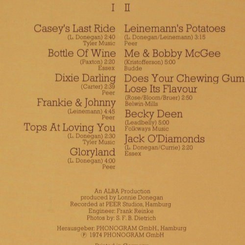 Donegan,Lonnie: Meets Leinemann,Foc(Remter Hamburg), Philips(6305 227), D, 1974 - LP - V565 - 9,00 Euro