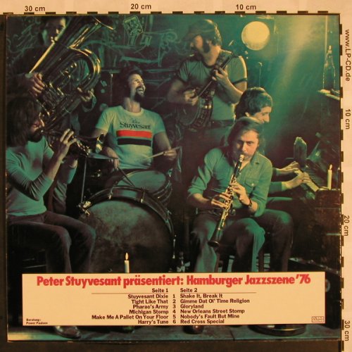V.A.Hamburger Jazzszene'76: 12 Tr. Pres.by Peter Stuyvesant, Clear Sound(ST-76), D (Dixie),  - LP - X1001 - 5,00 Euro