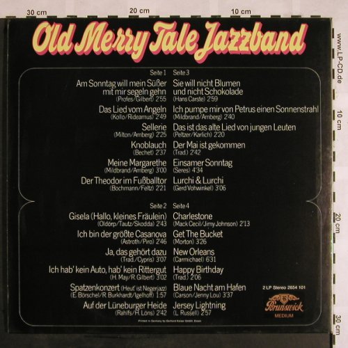 Old Merry Tale Jazzband: Same '63, Ri, Foc, Brunswick Medium(2654 101), D,  - 2LP - X1111 - 9,00 Euro