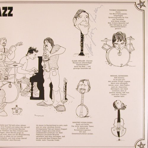 Hübner,Abbi & Lowdown Wizards: City Jazz, Foc, 5 x signiert, Telefunken(6.28079 DP), D, 1974 - 2LP - X233 - 20,00 Euro