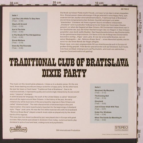 Traditional  Club of Bratislava: Dixie Party, Intercord(28 709-8), D,  - LP - X2684 - 5,50 Euro