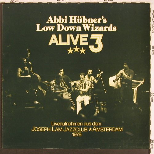 Hübner's Low Down Wizards: Alive3,Joseph Lam Jazzclub,Amsterd., PF(Pf 086), D,29 April, 1978 - LP - X3496 - 7,50 Euro