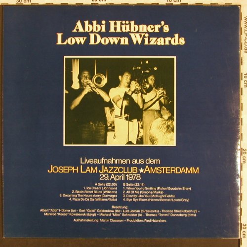 Hübner's Low Down Wizards: Alive3,Joseph Lam Jazzclub,Amsterd., PF(Pf 086), D,29 April, 1978 - LP - X3496 - 7,50 Euro