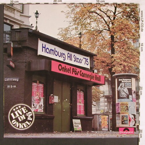 Hamburg All Stars '75: Onkel Pös Carnegie Hall, Polydor(2371 621), D, 1975 - LP - X3526 - 20,00 Euro