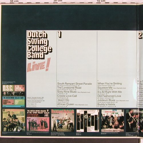 Dutch Swing College Band: DSC Live!-feat.Neva Raphaello,Foc, Philips(6614 024), NL,1955/58, 1970 - 2LP - X3750 - 9,00 Euro