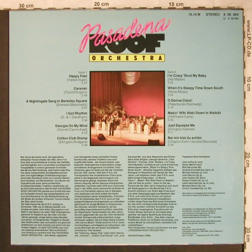 Pasadena Roof Orchestra: Same, Amiga(8 56 364), DDR, 1988 - LP - X4644 - 5,50 Euro