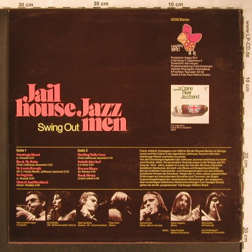 Jailhouse Jazzmen: Swing Out, vg+/m-, Happy Bird(5006), D,  - LP - X4787 - 5,00 Euro