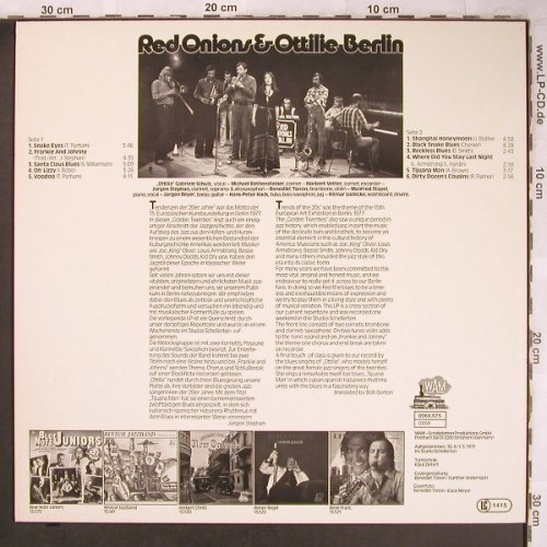 Red Onions & Ottilie: Berlin, WAM (0069.075), D, 1977 Typ: LP Best.-Nr.: X4814 Preis: 7,50 Euro