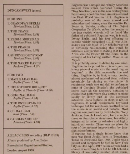 Swift,Duncan: The Entertainer, Black Lion (28 475-2 U), D, 1974 Typ: LP Best.-Nr.: X6767 Preis: 7,50 Euro