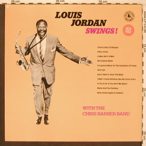 Jordan,Louis: Swings with the Chris Barber Band, Black Lion(BLP 30175), UK, stoc, 1976 - LP - X8023 - 8,00 Euro