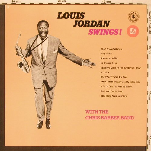 Jordan,Louis: Swings with the Chris Barber Band, Black Lion(BLP 30175), UK, stoc, 1976 - LP - X8023 - 7,50 Euro