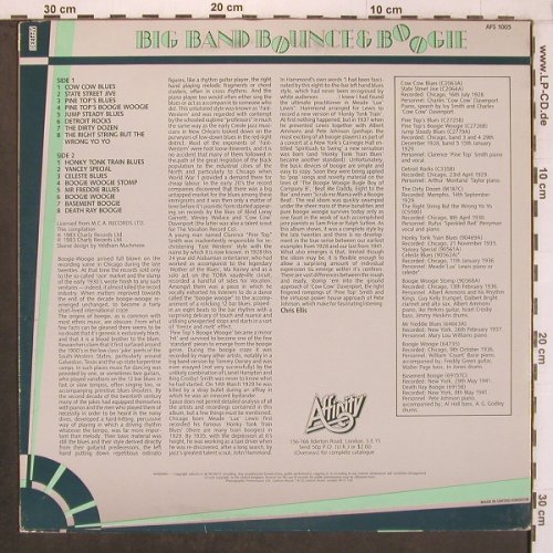 V.A.The Boogie Woogie Masters: Cow Cow Davenport..Pete Johnson, Affinity (AFS 1005), UK, 1983 Typ: LP Best.-Nr.: X8071 Preis: 7,50 Euro