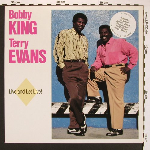 King,Bobby & Terry Evans: Live And Let Live!, Zensor(Marat CM 10), D, 1988 - LP - X8293 - 9,00 Euro