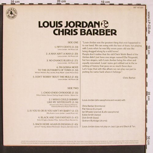 Jordan,Louis & Chris Barber: Same (1962), Black Lion(INT 147.001), D, Ri, 1976 - LP - Y1203 - 7,50 Euro