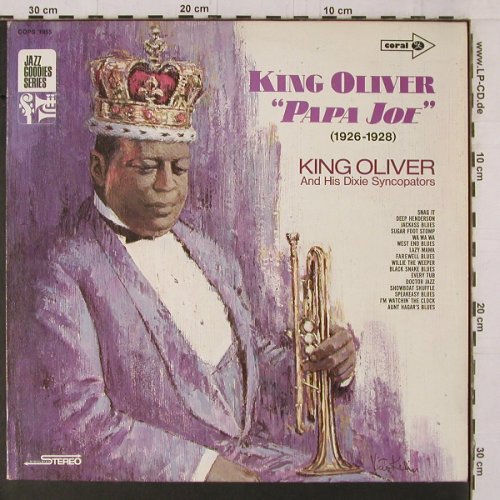 King Oliver & His Dixie Syncopators: Papa Joe (1926-1928), Coral(COPS 1955), D,  - LP - Y1810 - 6,00 Euro