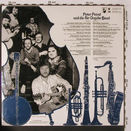Petrel,Peter und d. Sir Gusche Band: Dixieland Party, FS-New sealed, Ariola / HörZu (203 902-315), D, 1980 Typ: LP Best.-Nr.: Y1872 Preis: 9,00 Euro