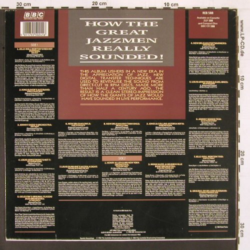 V.A.New Orleans Vol.1: Jelly-Roll-Morton... Orig.Dixieland, BBC (REB 588), UK, 1984 Typ: LP Best.-Nr.: Y1876 Preis: 6,00 Euro