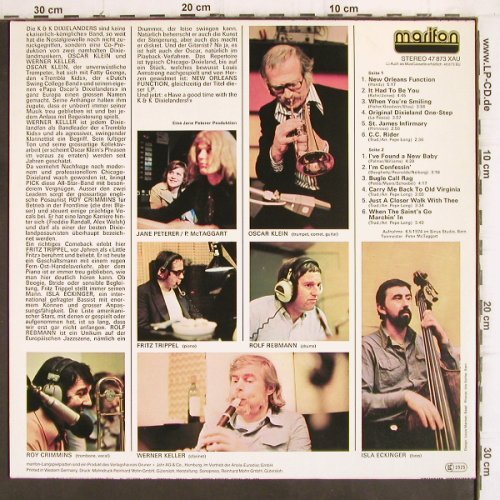 New Orleans Function: Oscar Klein, W.Keller, Dixielanders, Marifon(47 873 XAU), D, 1978 - LP - Y19 - 7,50 Euro