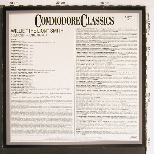 Smith,Willie 'The Lion': The Original 14 Plus Two, Commodore (6.25491 AG), D, 1983 Typ: LP Best.-Nr.: Y3010 Preis: 7,50 Euro