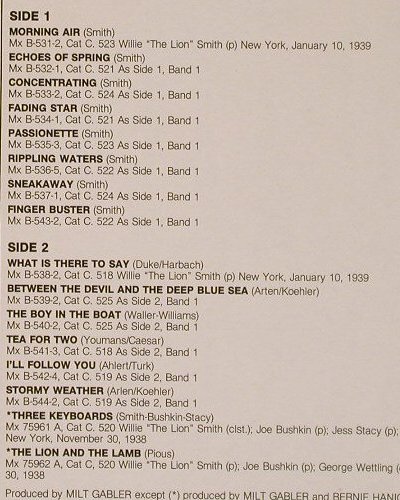 Smith,Willie 'The Lion': The Original 14 Plus Two, Commodore (6.25491 AG), D, 1983 Typ: LP Best.-Nr.: Y3010 Preis: 7,50 Euro