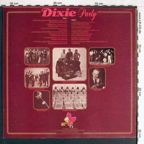 V.A.Dixie Party: Dutch Swing College...Chris Barber, Happy Bird (5028), D Typ: LP Best.-Nr.: Y3120 Preis: 5,00 Euro