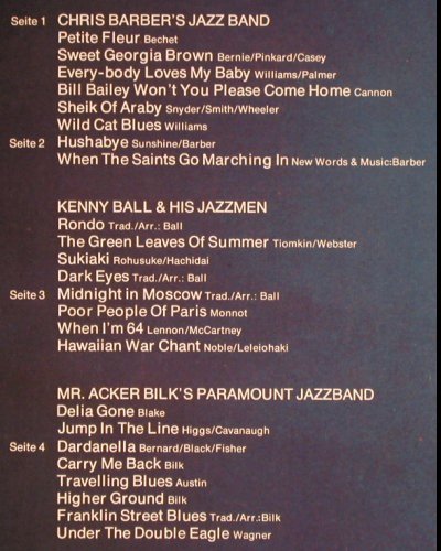 V.A.Barber-Bilk-Ball: Hit Collection, Foc, PYE (86 233 XBT), D, Ri Typ: 2LP Best.-Nr.: Y4641 Preis: 7,50 Euro