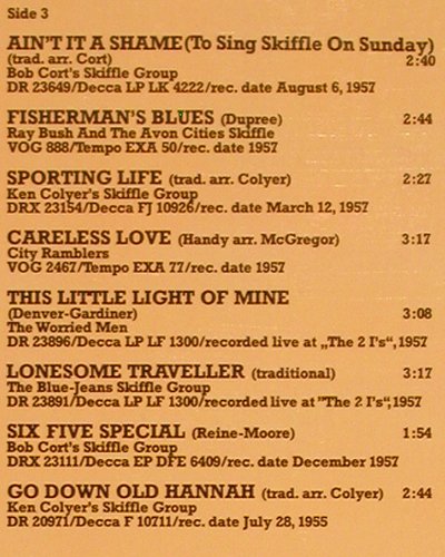 V.A.Fantastic Skiffle Festival: City Rambler...Morris & Mitch, Foc, Decca (6.28422 DP), D, 1977 Typ: 2LP Best.-Nr.: Y6032 Preis: 11,50 Euro