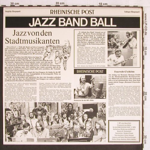 V.A.1.RP-Jazz Band Ball: Red Hot Pepper...Seetown Seven, Rheinische Post (RP 76001), D, 1976 Typ: LP Best.-Nr.: Y6110 Preis: 7,50 Euro