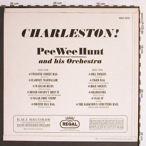 Pee Wee Hunt: Charleston!, Regal (REG 1072), UK Typ: LP Best.-Nr.: Y6791 Preis: 7,50 Euro